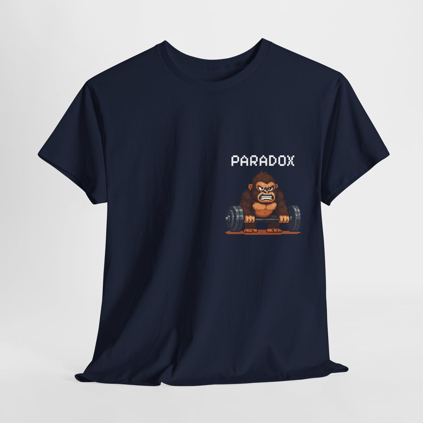 Blue shirt pixel art gorilla gym