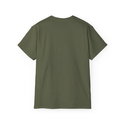 Green t-shirt on a white background