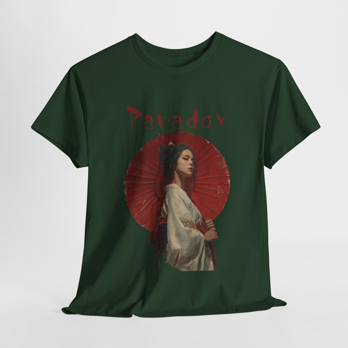Japanese Lady with umbrella T-Shirt | Paradox Design