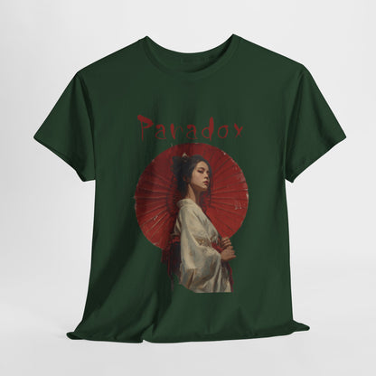 Japanese Lady with umbrella T-Shirt | Paradox Design