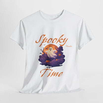 Spooky time halloween ghost graphic shirt