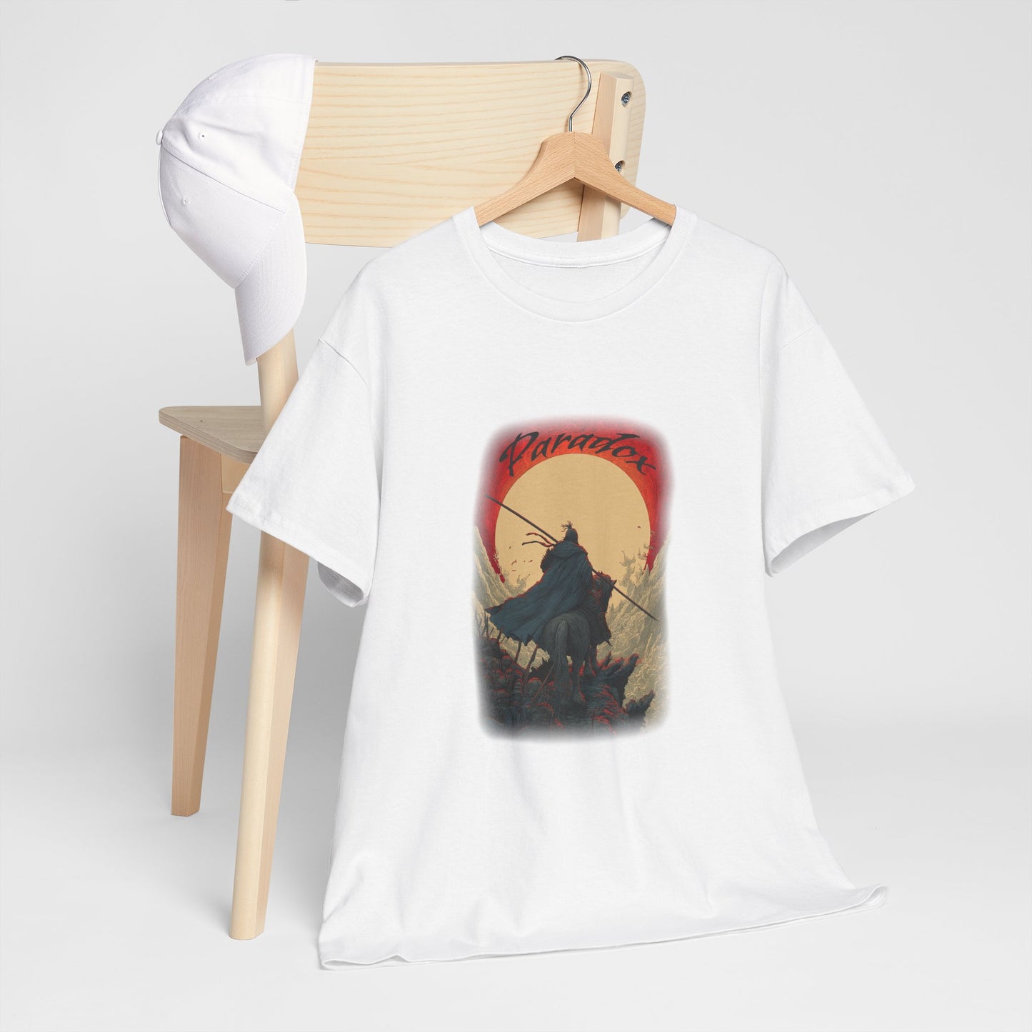 Paradox Japanese Warrior T-Shirt | Samurai on Horse Graphic Tee | Unisex Streetwear | Japanese Art Shirt