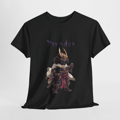 Black graphic t-shirt of a ninja