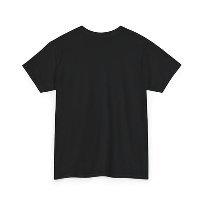 Black t-shirt with a graphic pixel art of a bear on a bmx backside