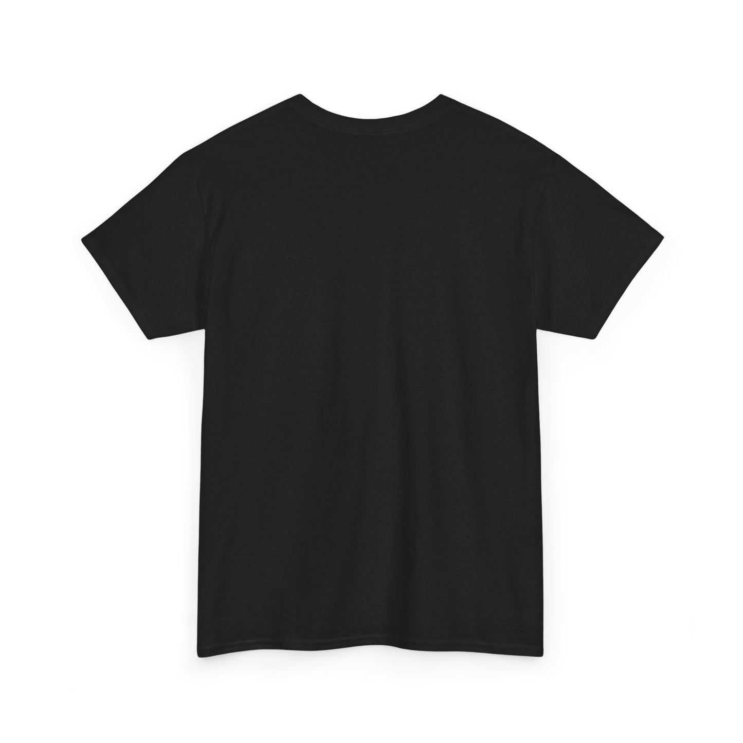 Black t-shirt with a graphic pixel art of an eagle playing baseball backside