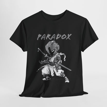 Black t-shirt with a graphic of a ninja 6.0