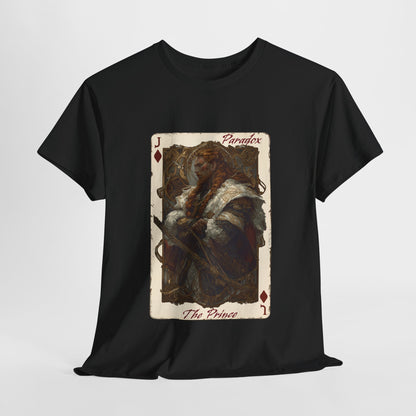 Black t-shirt with graphic shirt of the prince of diamond