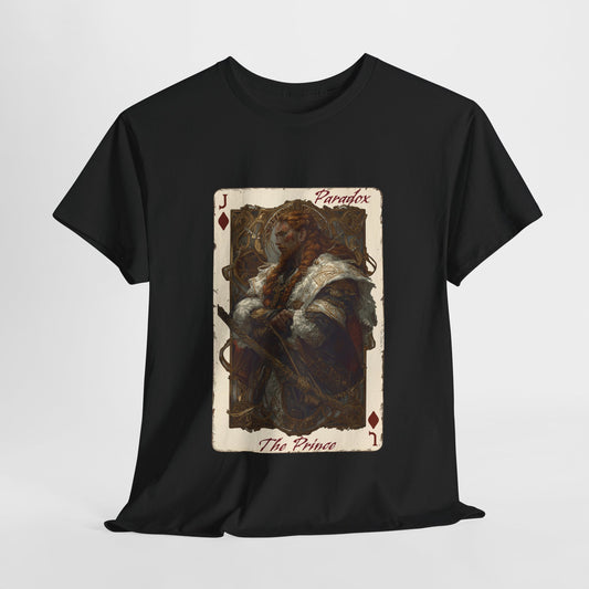 Black t-shirt with graphic shirt of the prince of diamond