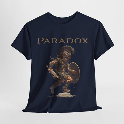 Dark Blue t-shirt with a graphic of a warrior featuring a gladiator.