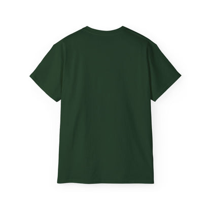 Green t-shirt on a white background