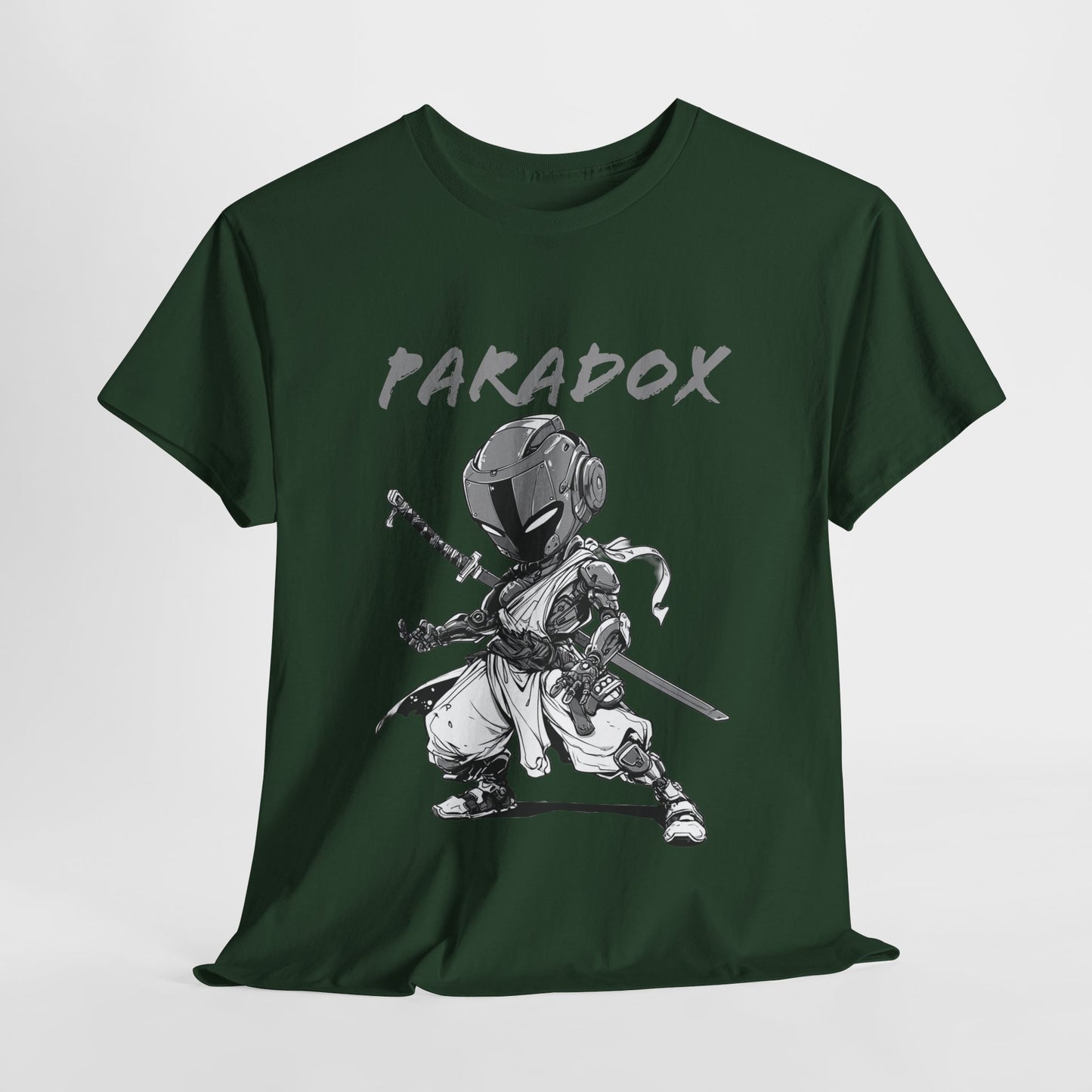 Green t-shirt with a graphic of a ninja 6.0