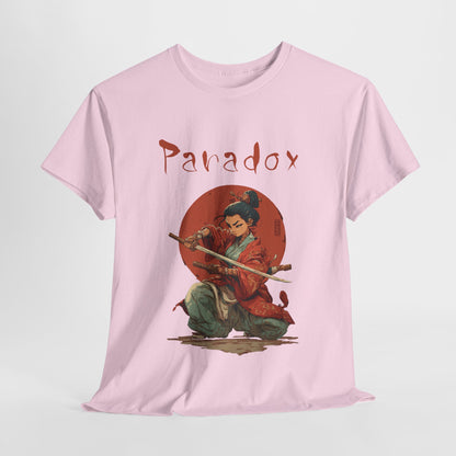 Pink t-shirt of Japanese lady Samurai