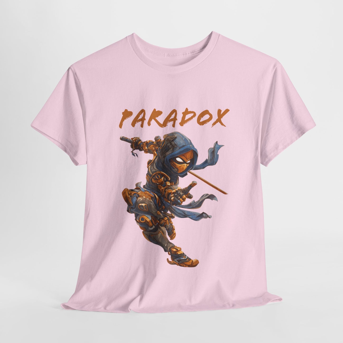 Pink t-shirt with a graphic of a ninja 3.0