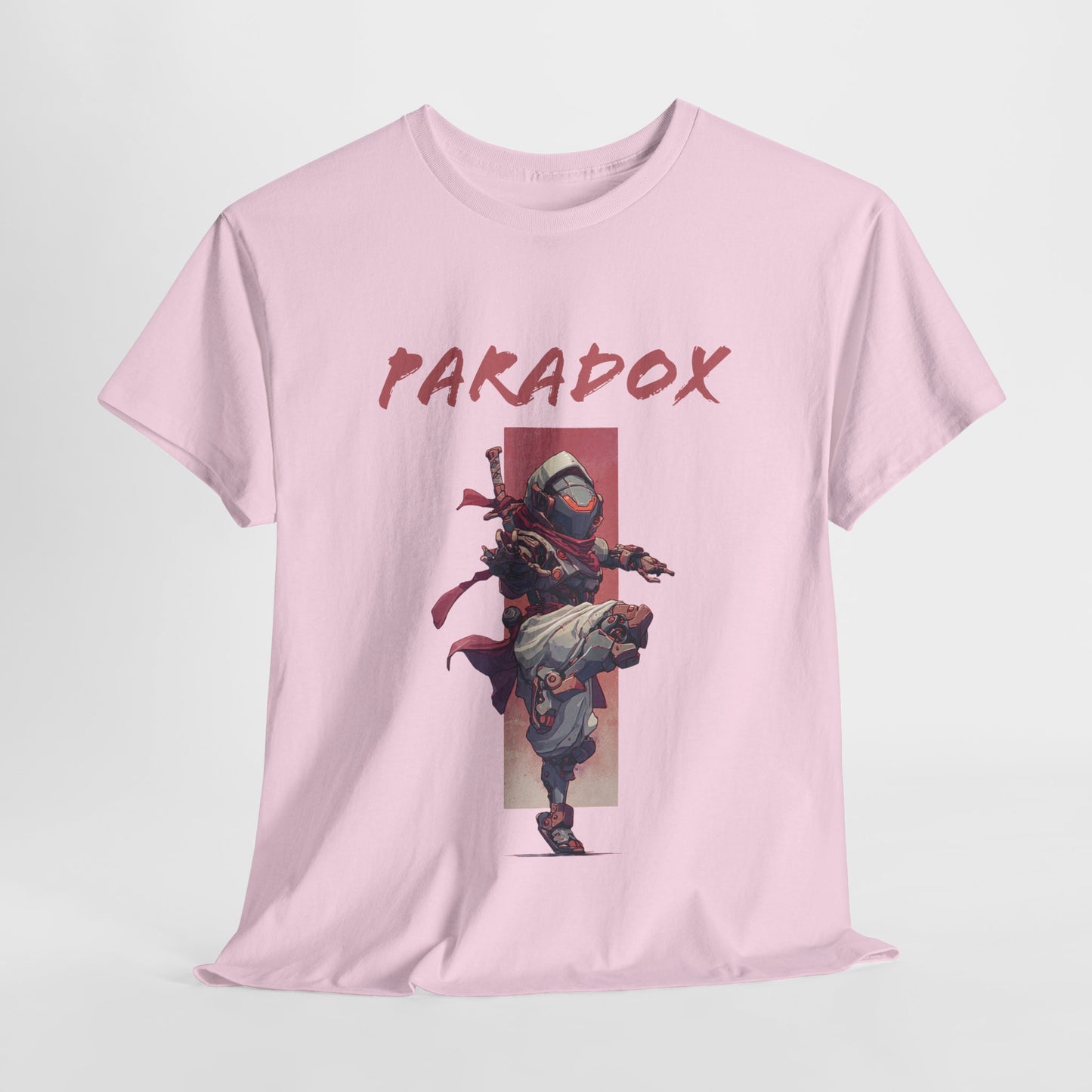 Pink t-shirt with a graphic of a ninja 4.0