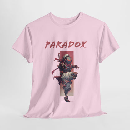 Pink t-shirt with a graphic of a ninja 4.0