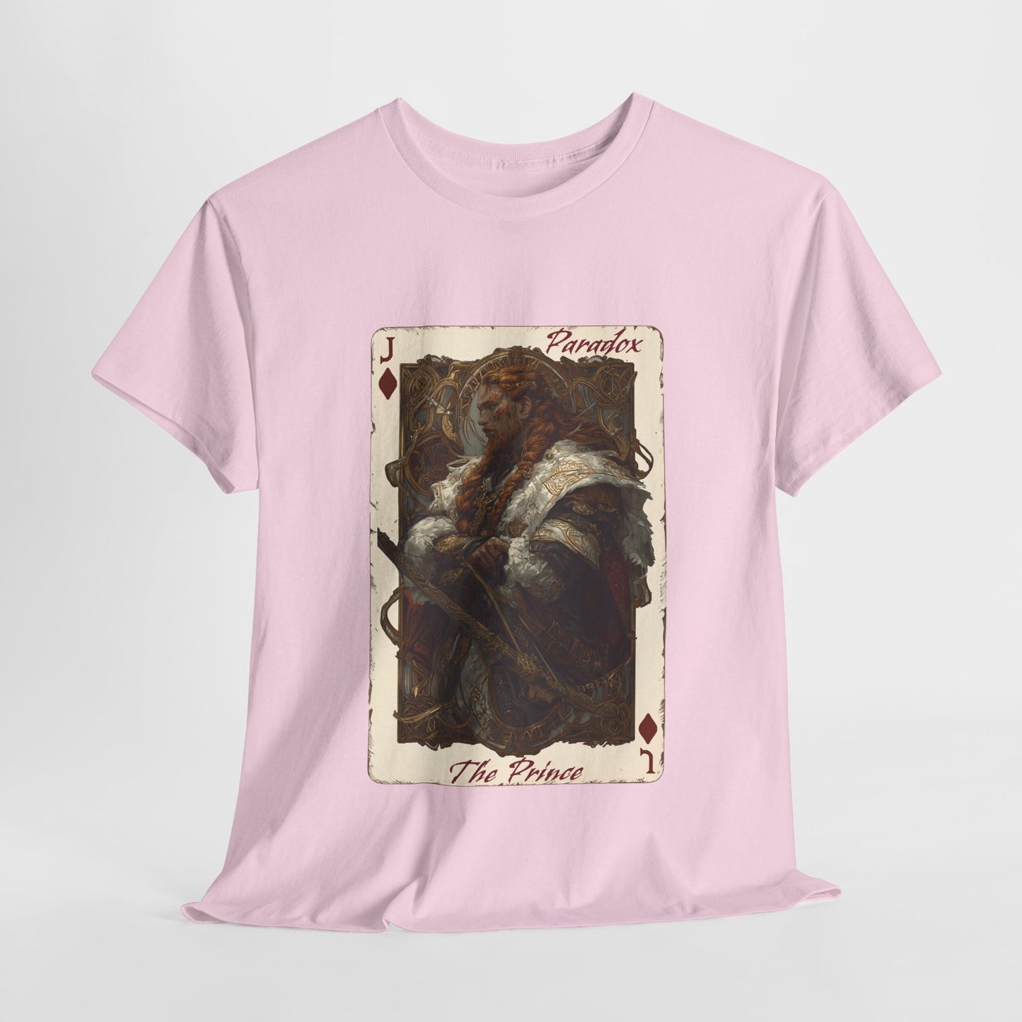 Pink t-shirt with graphic shirt of the prince of diamond