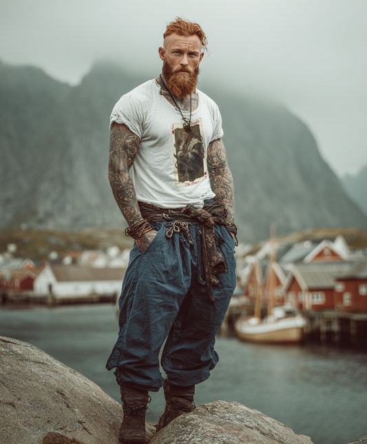 White t-shirt with graphic shirt of the prince of diamond on a male model